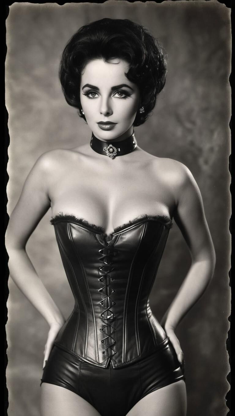 A.I.Elizabeth Taylor en cuero