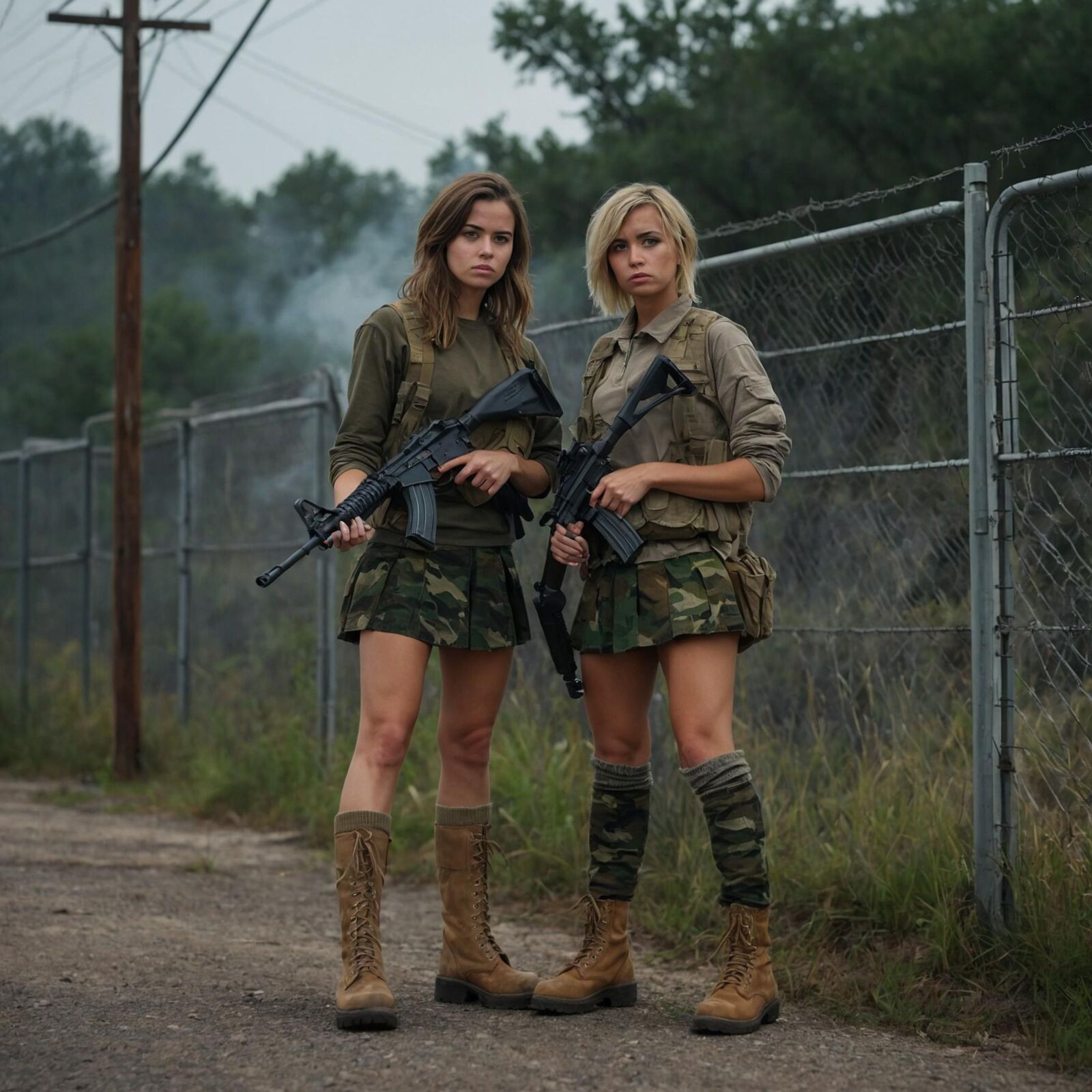 Army Girl Platoon - Damp Forest