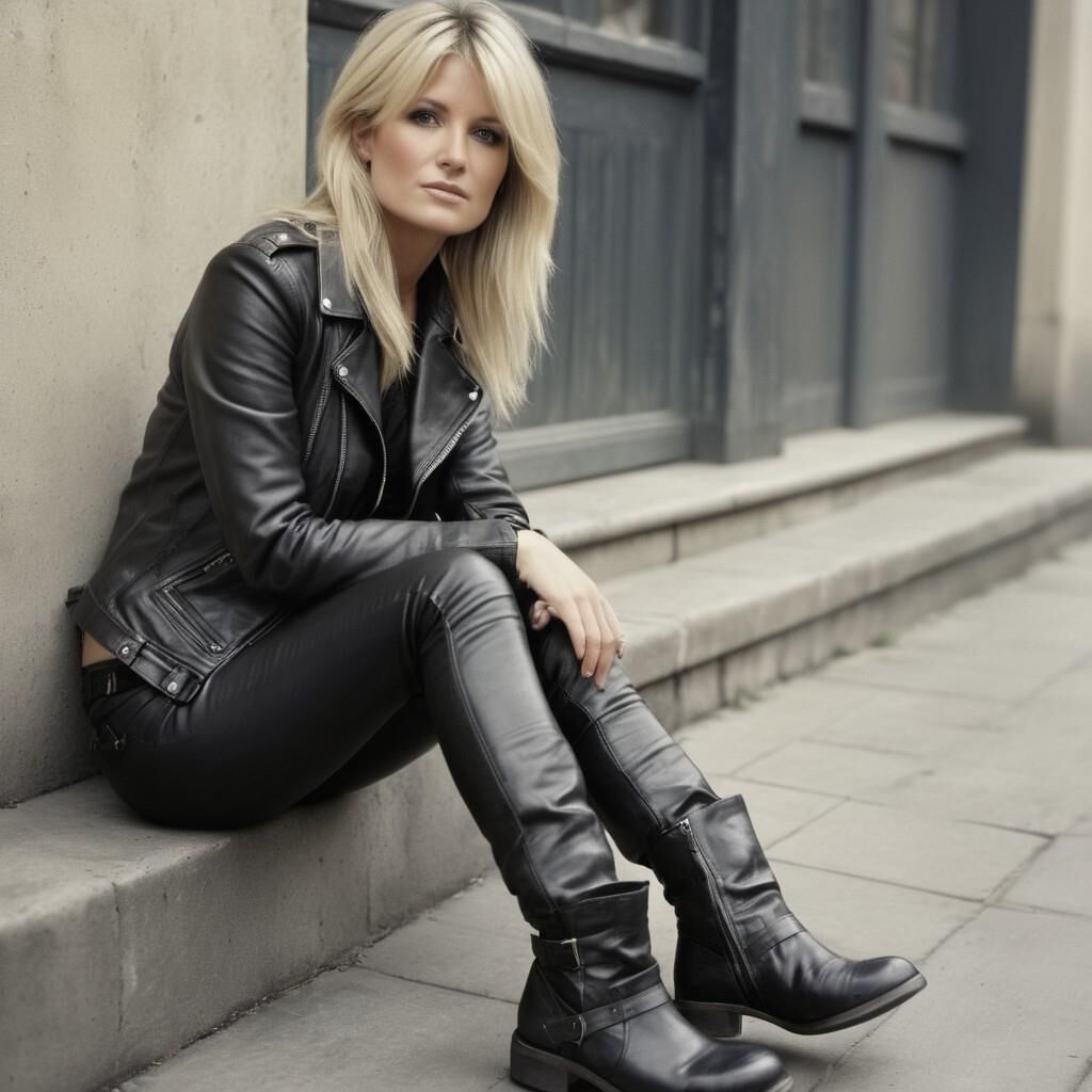 A.I. Gaby Roslin in Leder