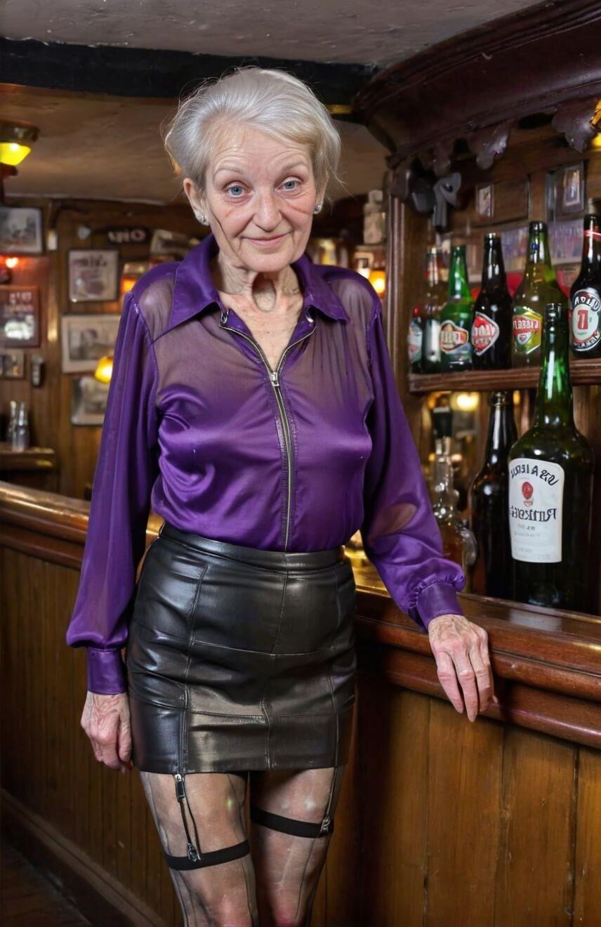 AI skinny Grannies at the Pub