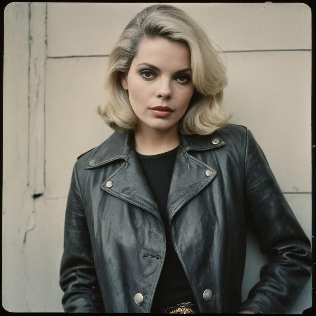 A.I. Barbara Bain in Leather