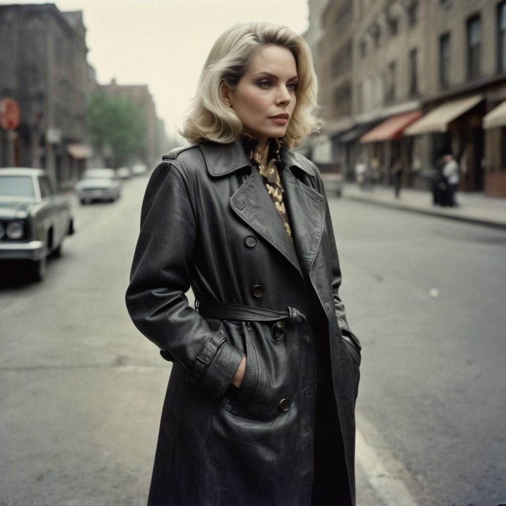 A.I. Barbara Bain in Leather