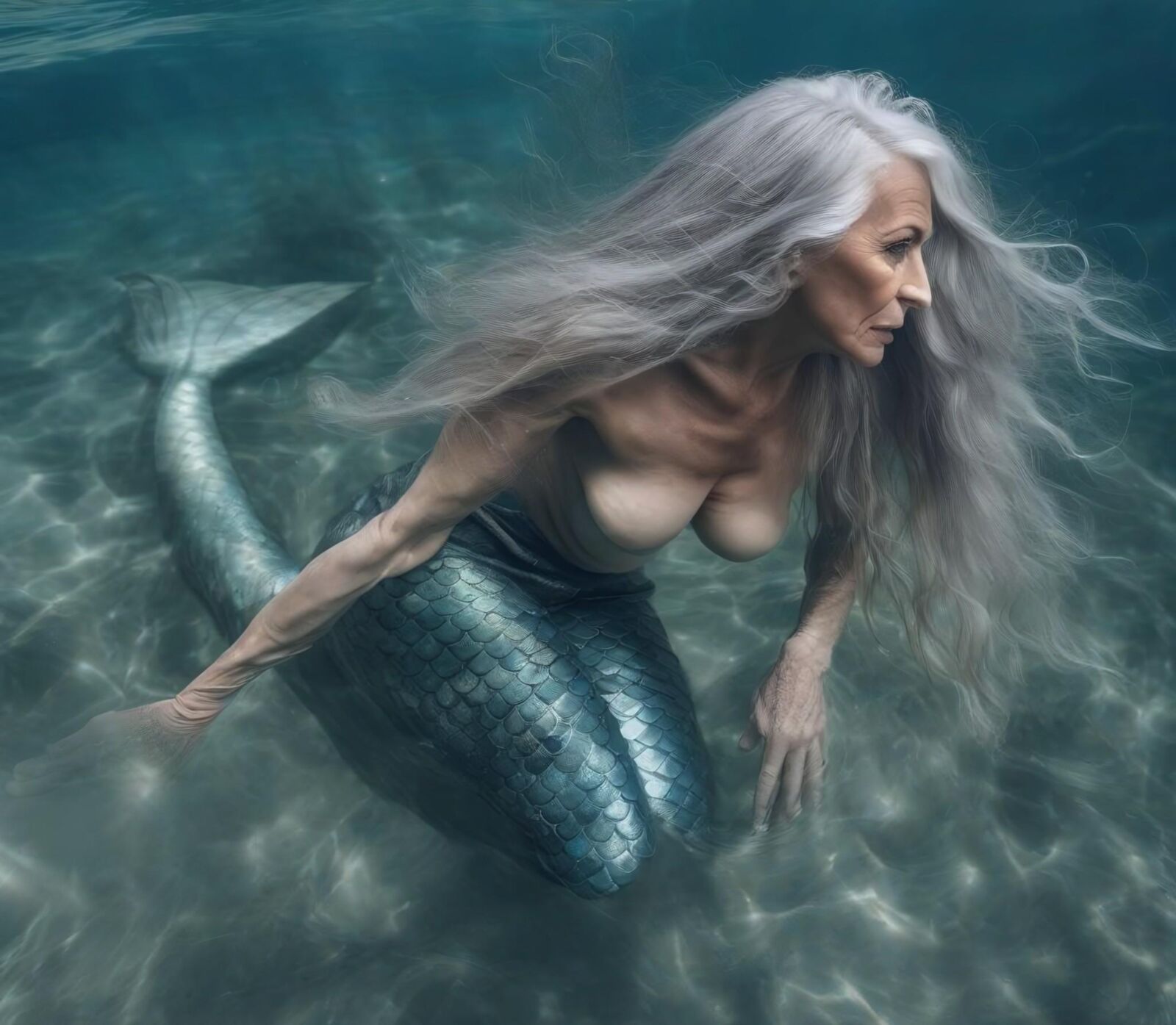 AI GRANNY 53 mermaid