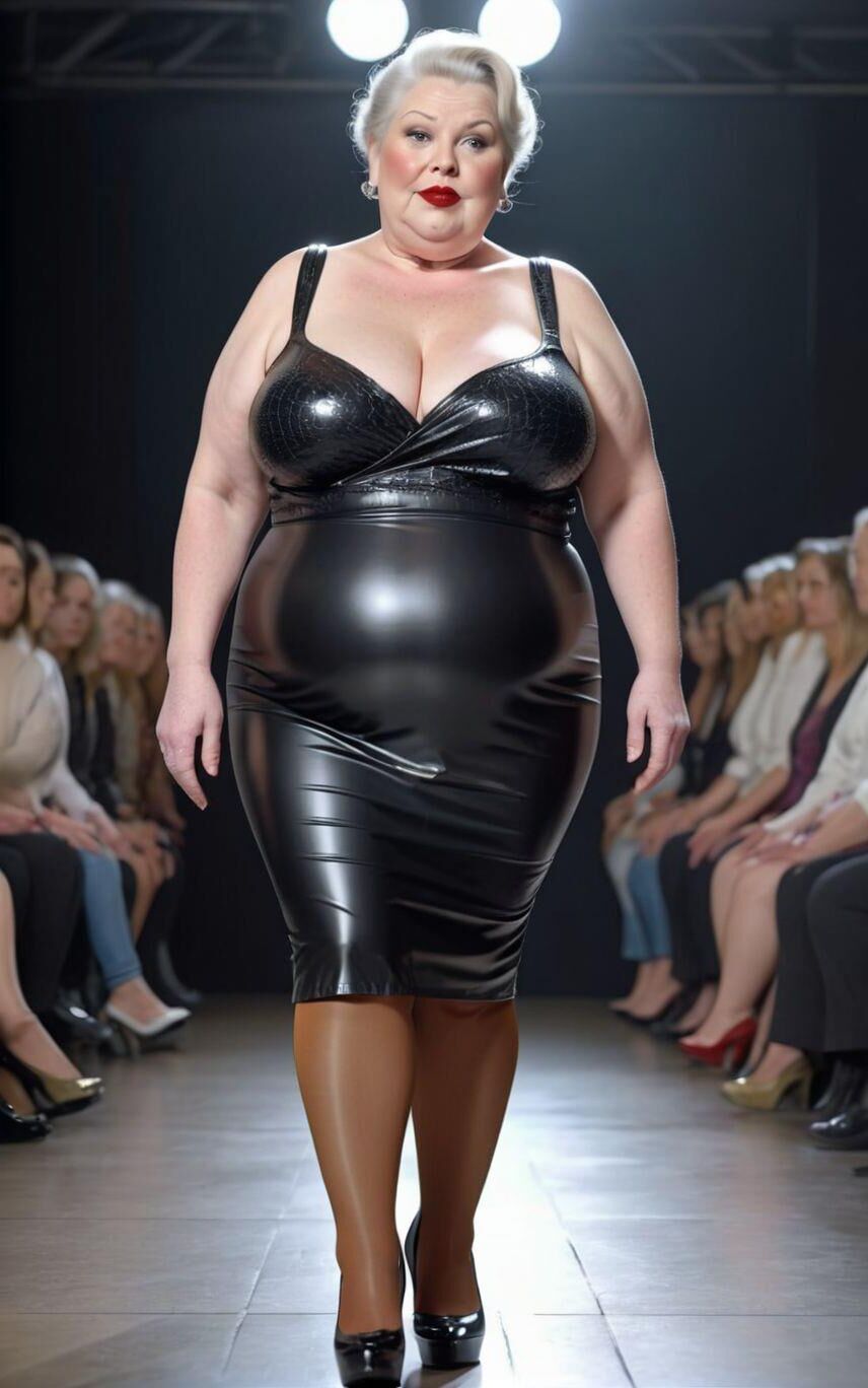 AI BBW Milf and Gilf at the Catwalk