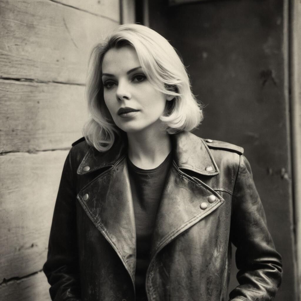 A.I. Barbara Bain in Leather