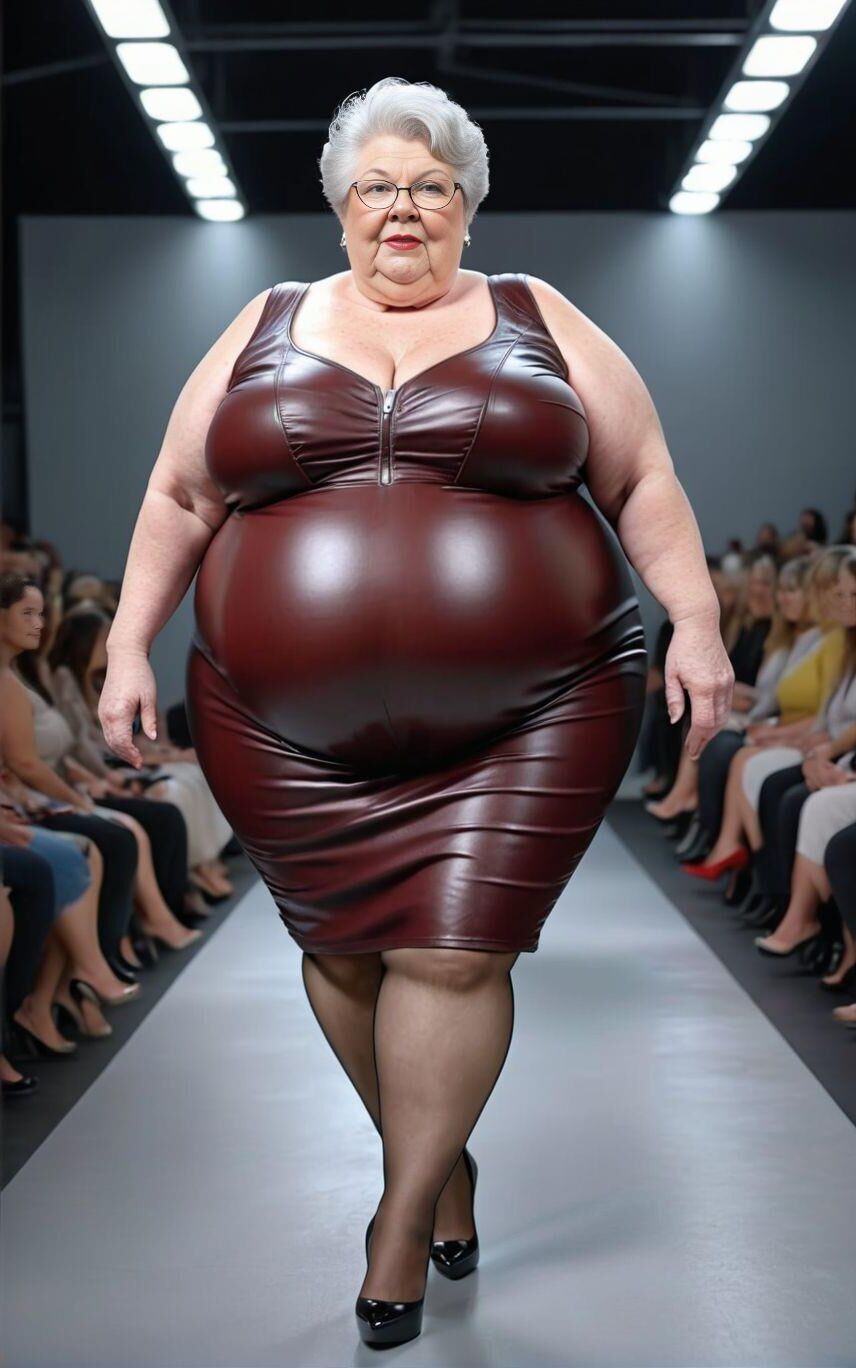 AI BBW Milf and Gilf at the Catwalk