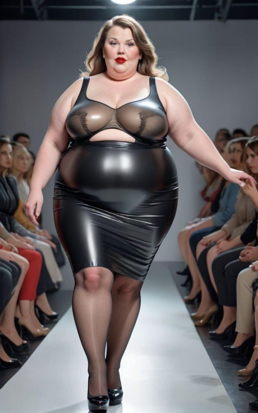 AI BBW Milf and Gilf at the Catwalk