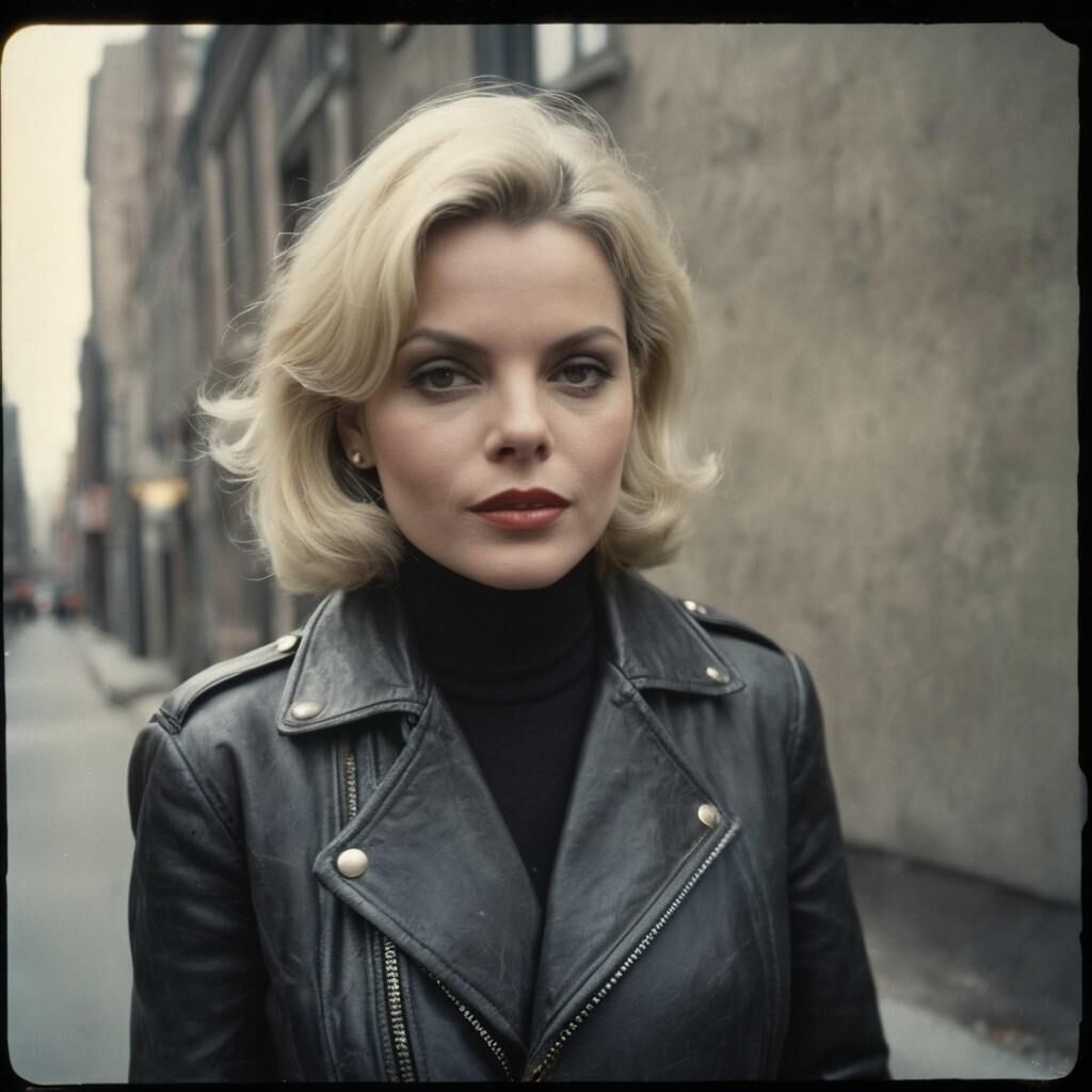 A.I. Barbara Bain in Leather