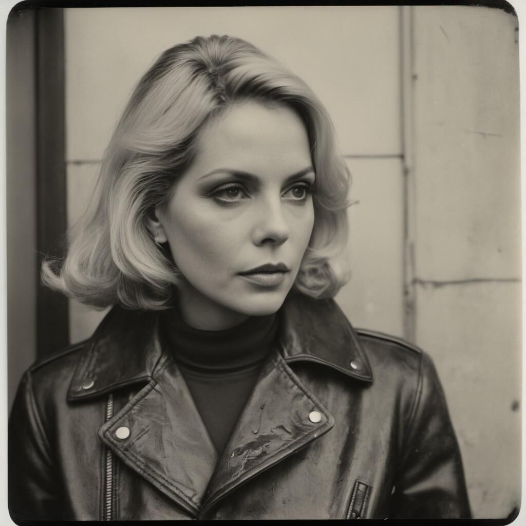 A.I. Barbara Bain in Leather