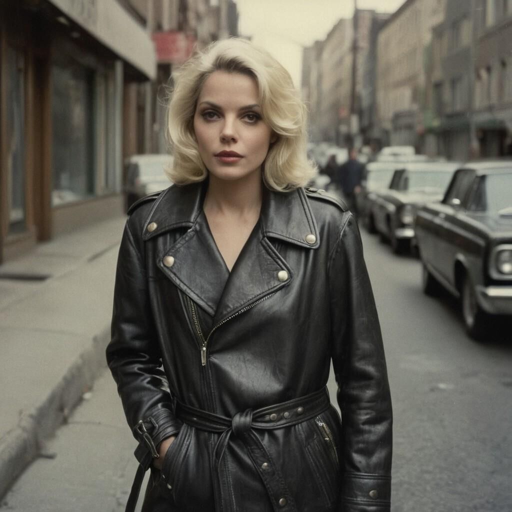 A.I. Barbara Bain in Leather