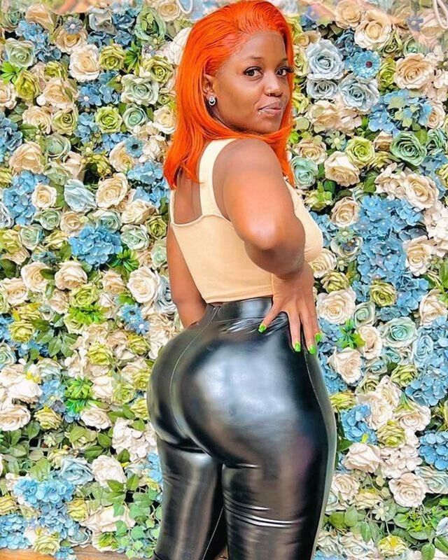 Big booty black women in leather 