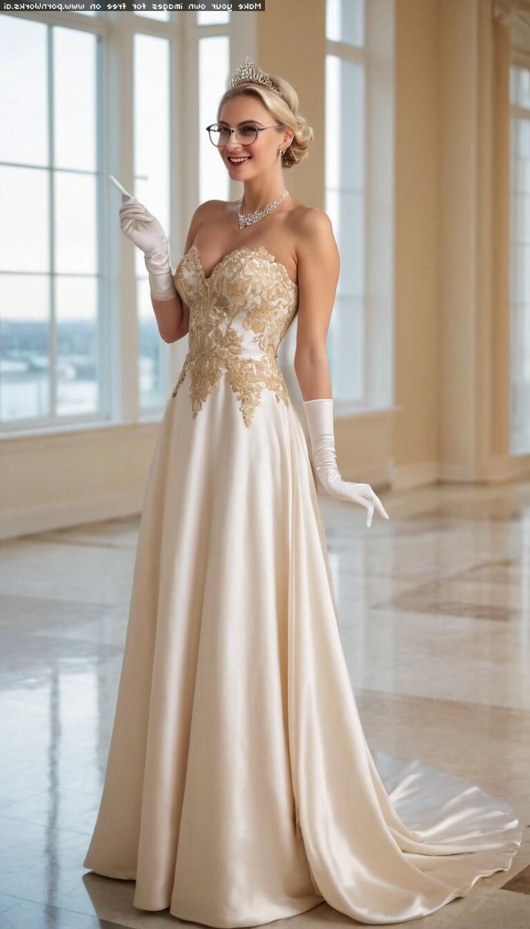 Princesse en robe de bal AI