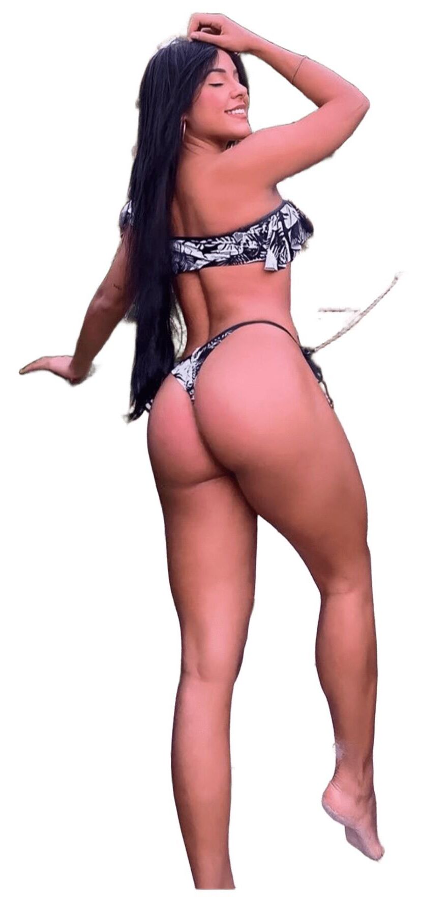 Latina Cute Big Butt Stickers 