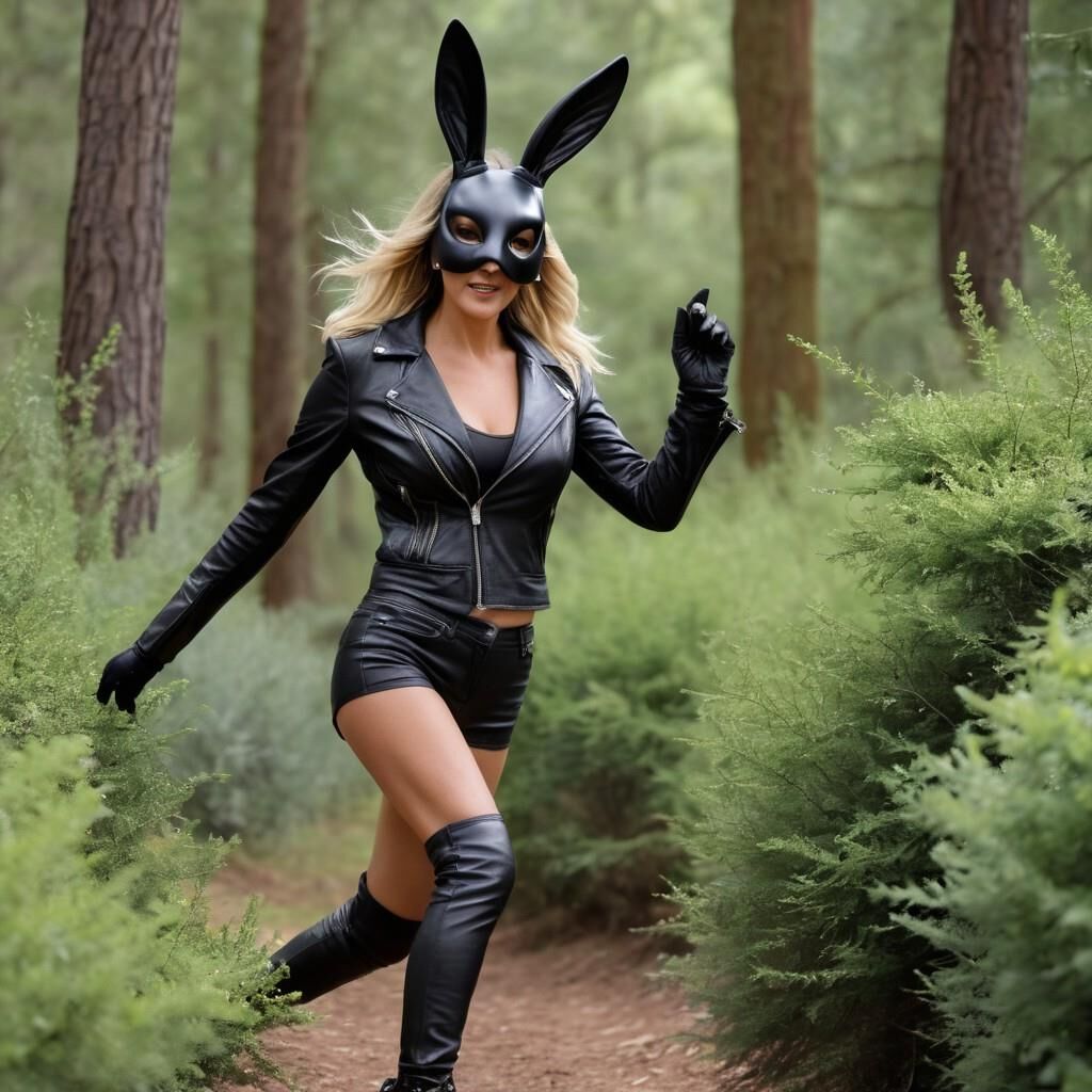 A.I. Heather Leather Bunny