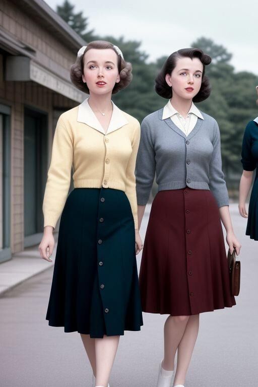 Strickjacke für Mädchen aus den 1950er Jahren