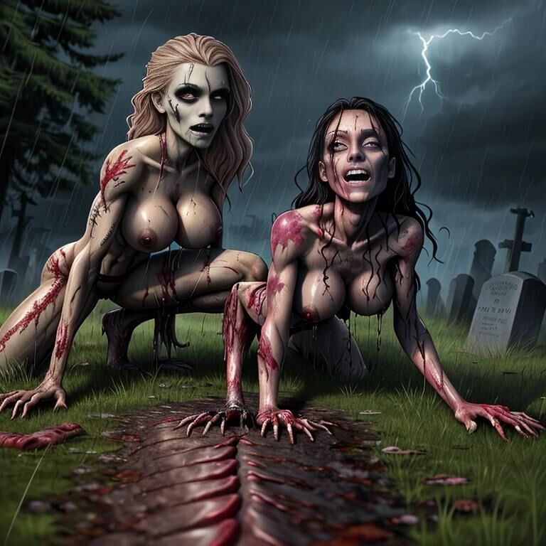 AI Generated - Zombie Bimboes