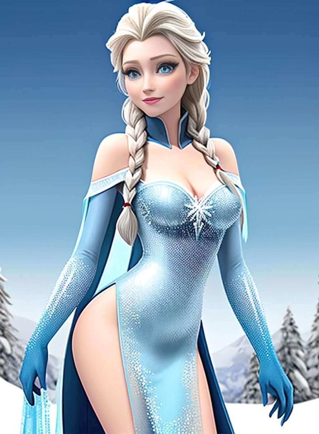 KI-generiertes Disney – Elsa Vol01