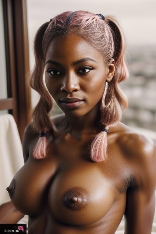 Black Beauty with pink hair and underware