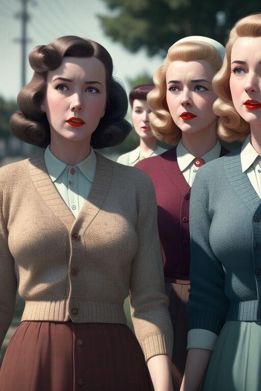 Strickjacke für Mädchen aus den 1950er Jahren