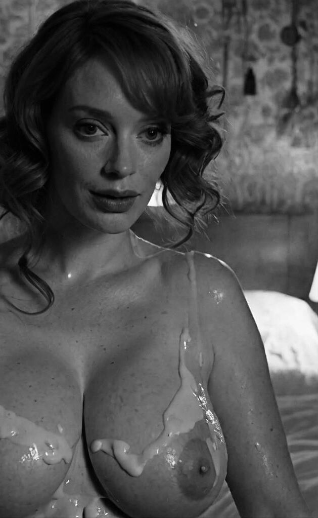 Christina Hendricks Messy Cum On Tits