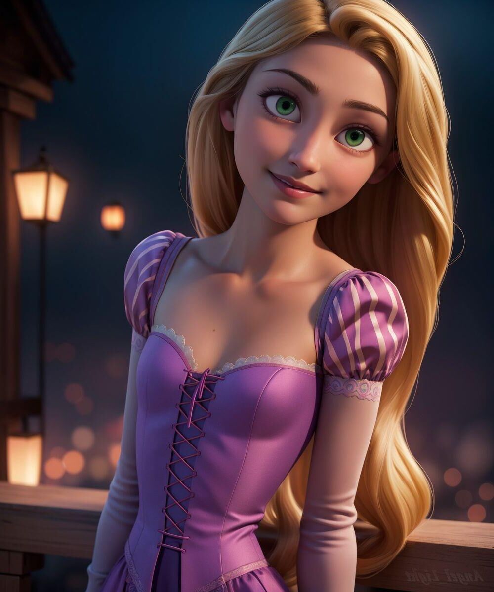 KI-generiertes Disney – Rapunzel