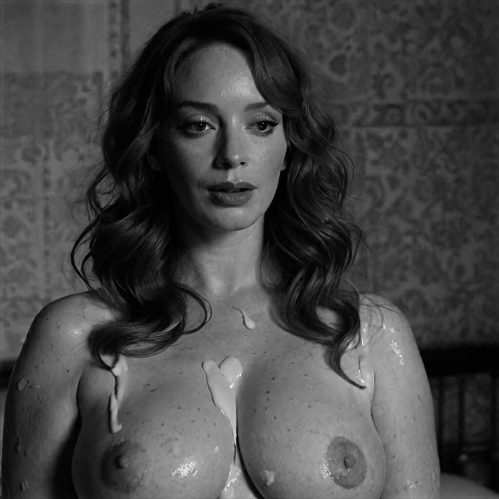 Christina Hendricks Messy Cum On Tits