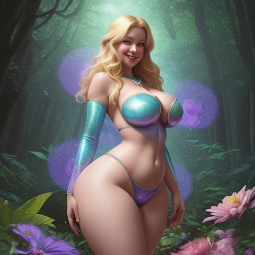 Curvy Women, Big Boobs and Big Butt, AI Generated 03