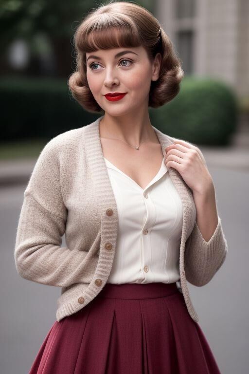 Strickjacke für Mädchen aus den 1950er Jahren