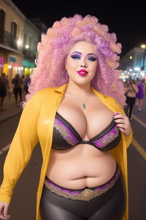 AI generated blonde BBW Beauties 