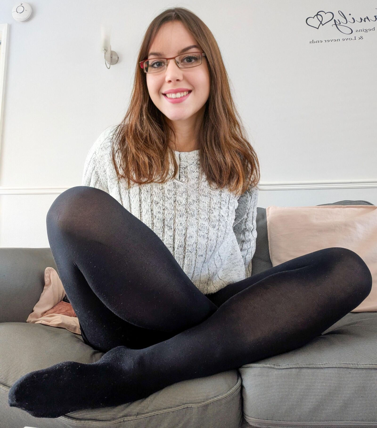 Amateur in pantyhose 