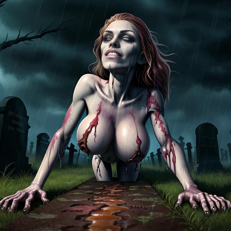 AI Generated - Zombie Bimboes