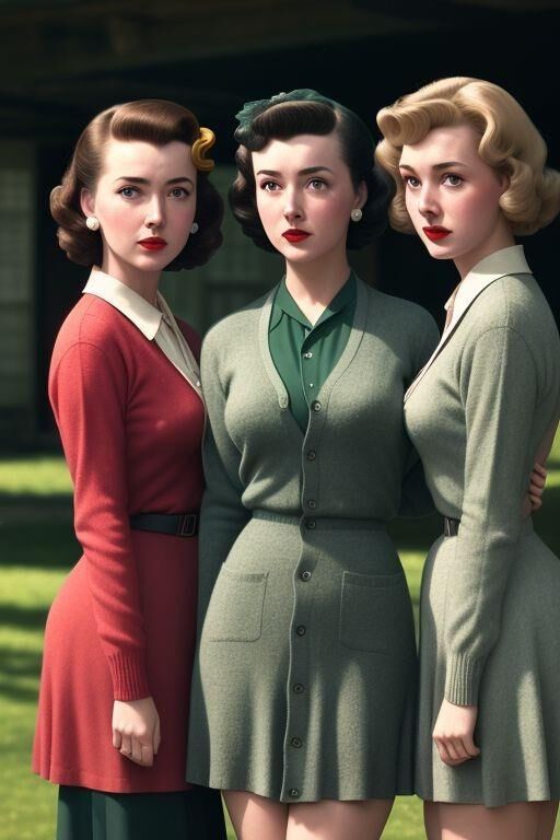 Strickjacke für Mädchen aus den 1950er Jahren