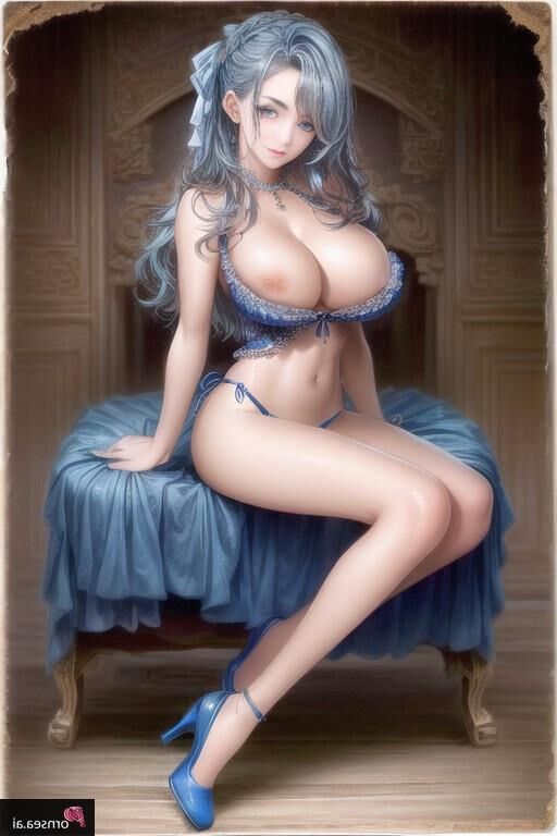 Anime style Asian Blue Bikini