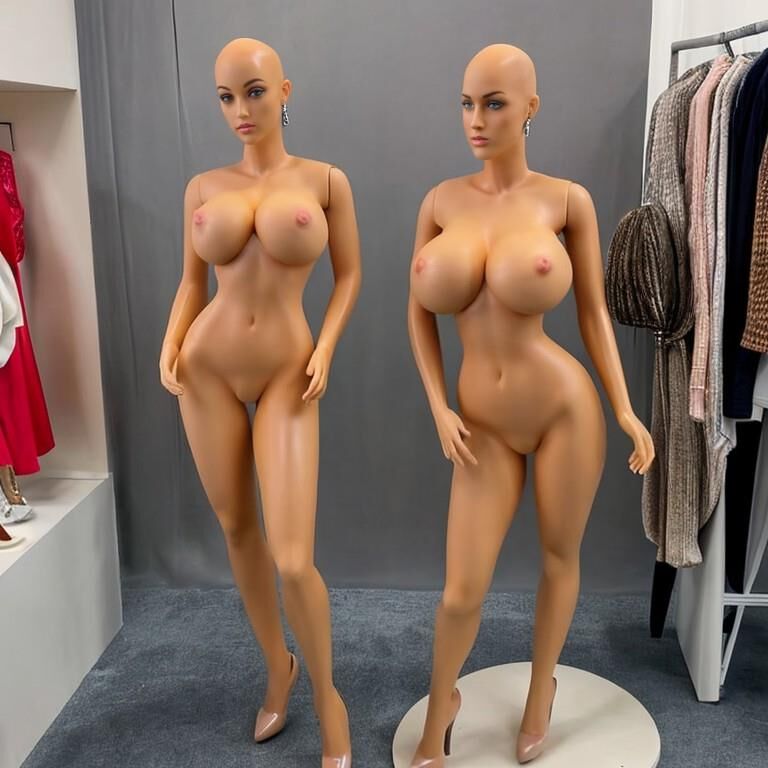 Maniquíes de sala de exposición.