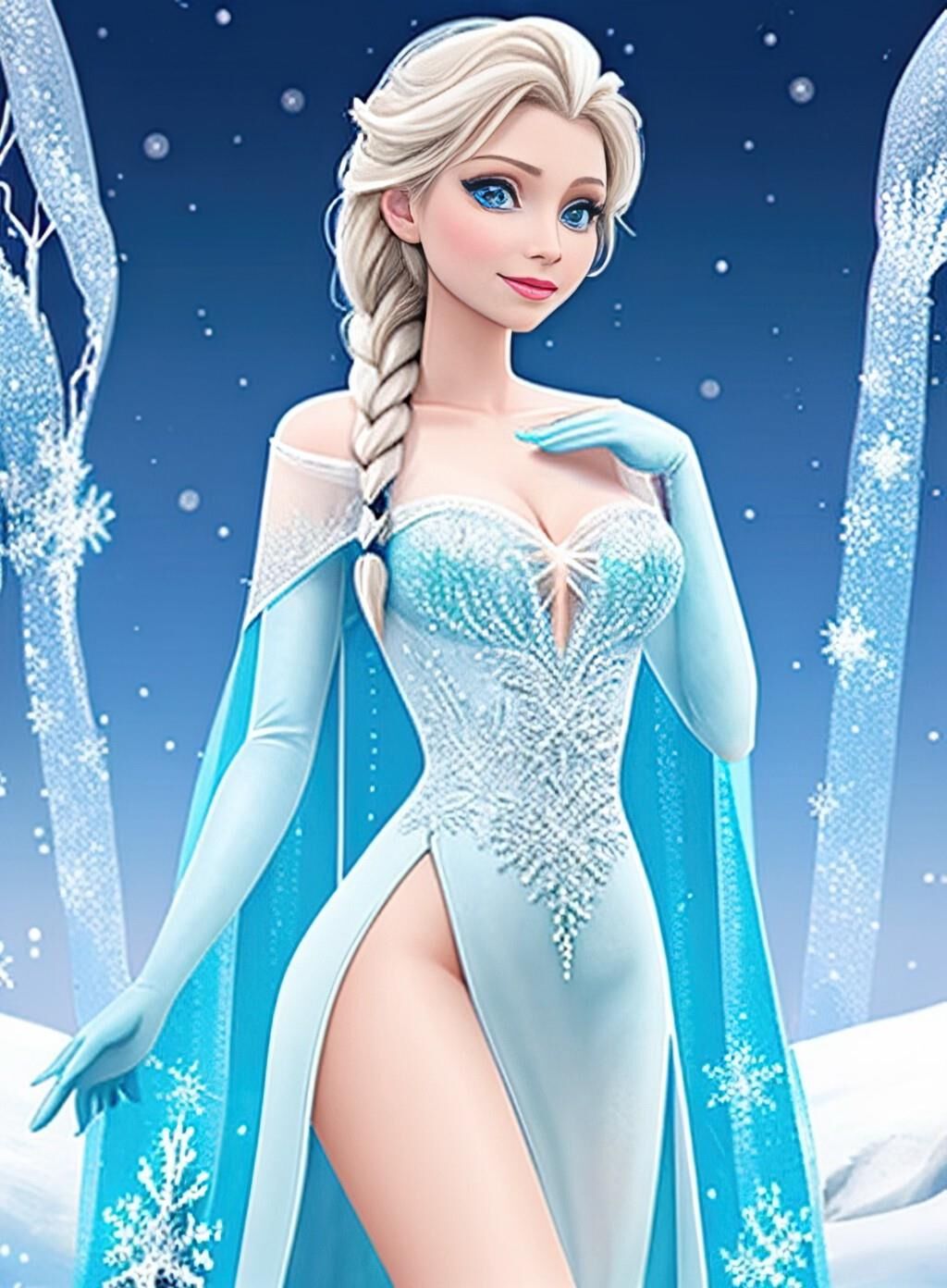 KI-generiertes Disney – Elsa Vol01