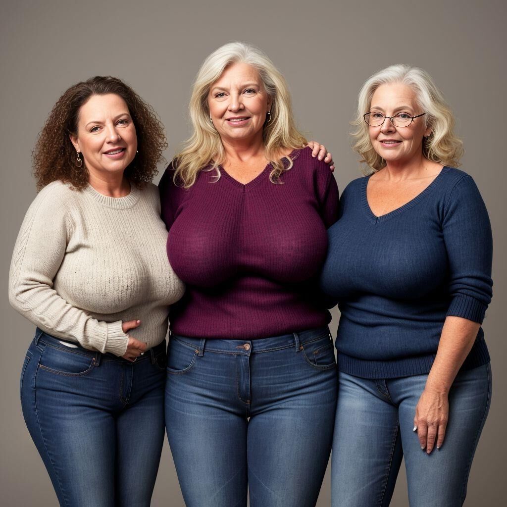 AI - Women in jeans and a sweater 3