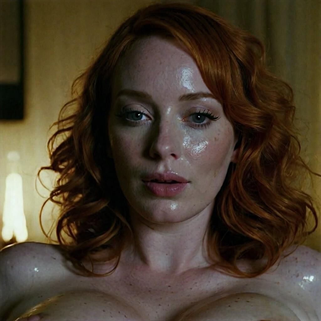 Christina Hendricks Messy Cum On Tits