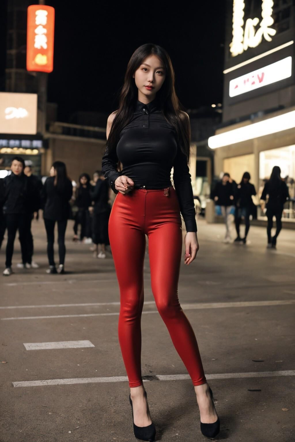 Beijing street fashion model