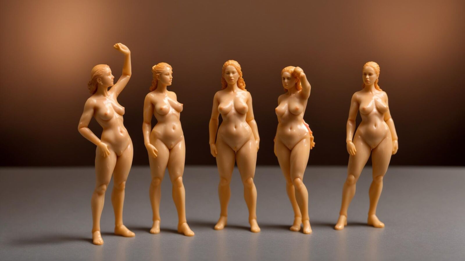 AI - Women as wax figurines 