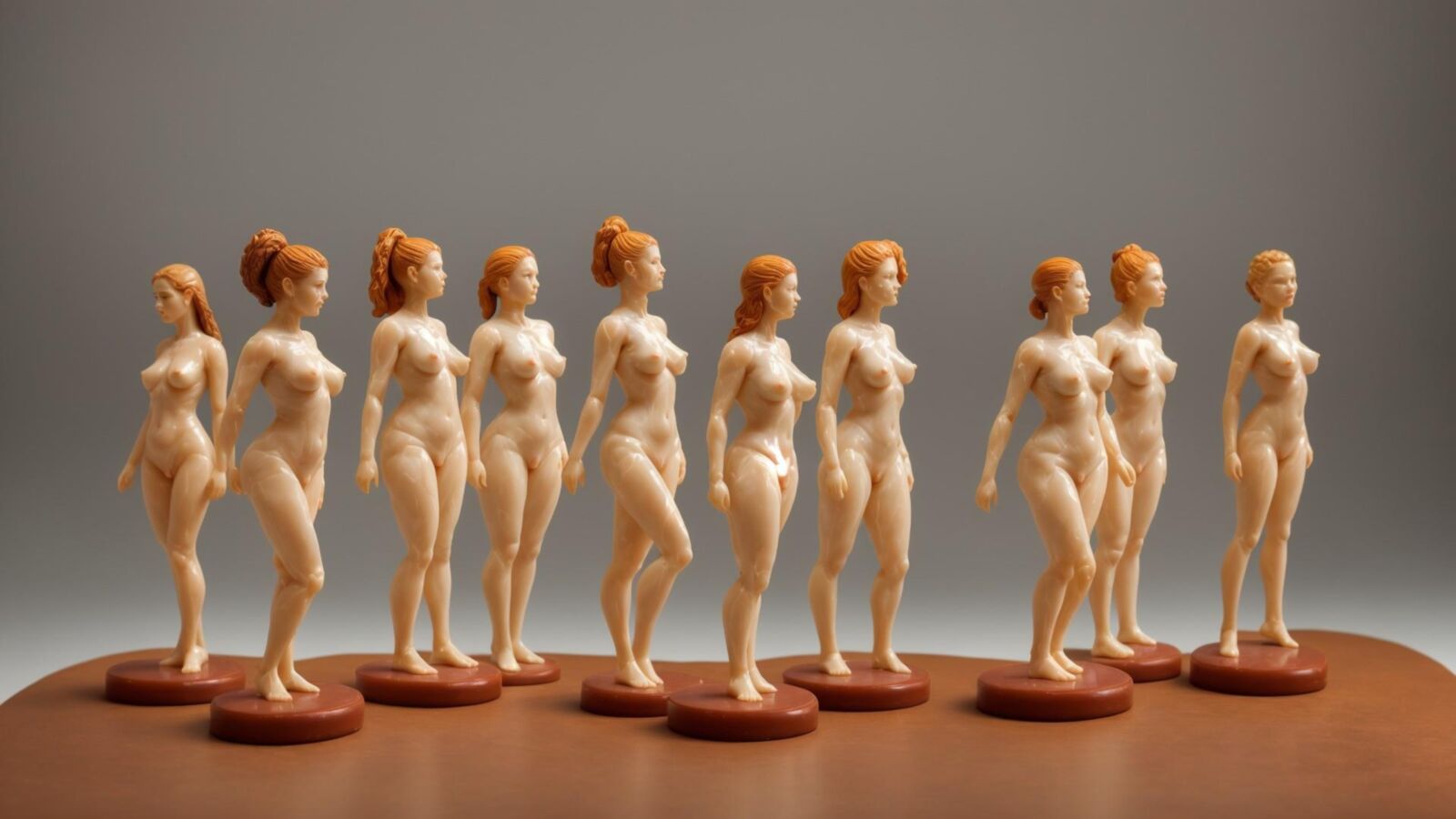 AI - Women as wax figurines 