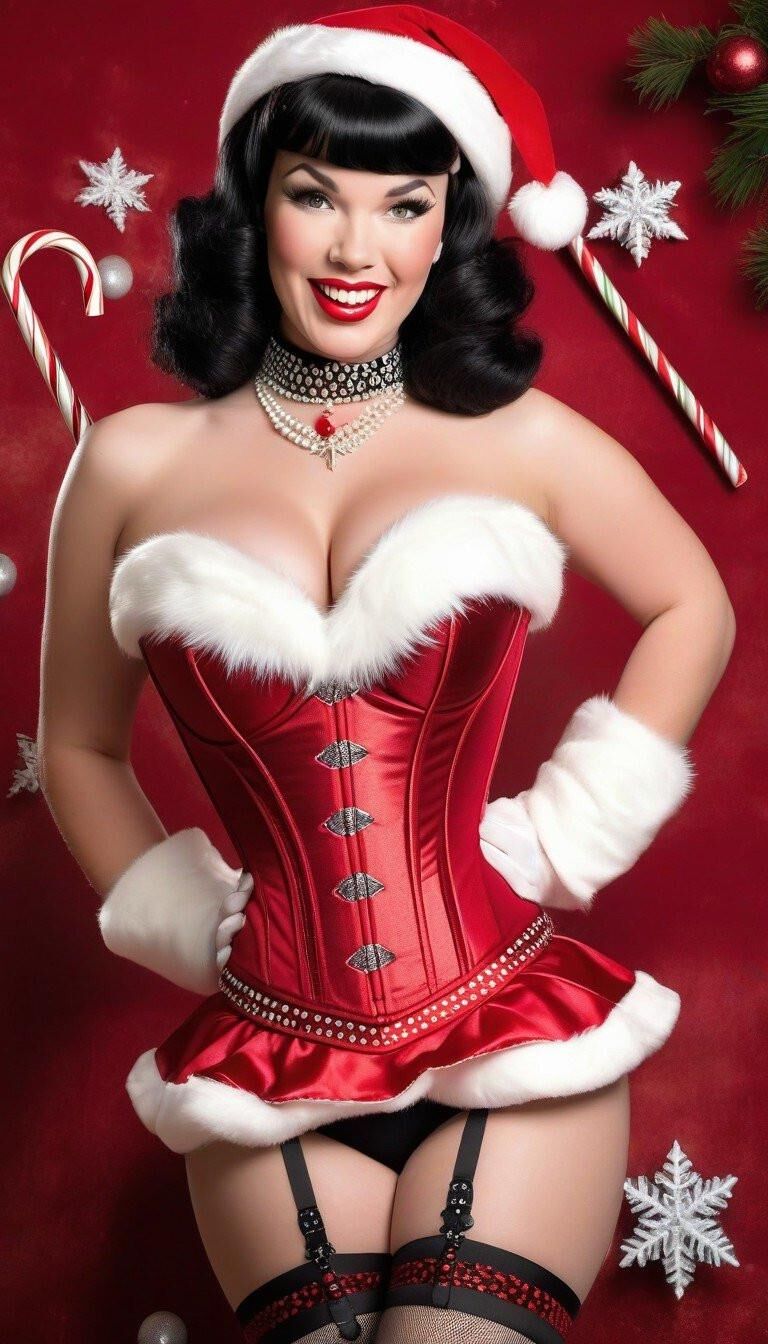 Bettie Page en Corsés 3 - Felices fiestas