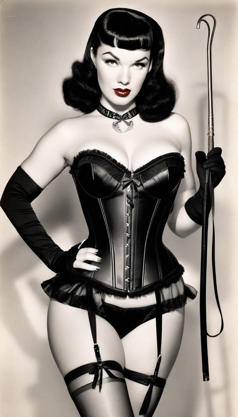 Bettie Page in Corsets 4 - AI