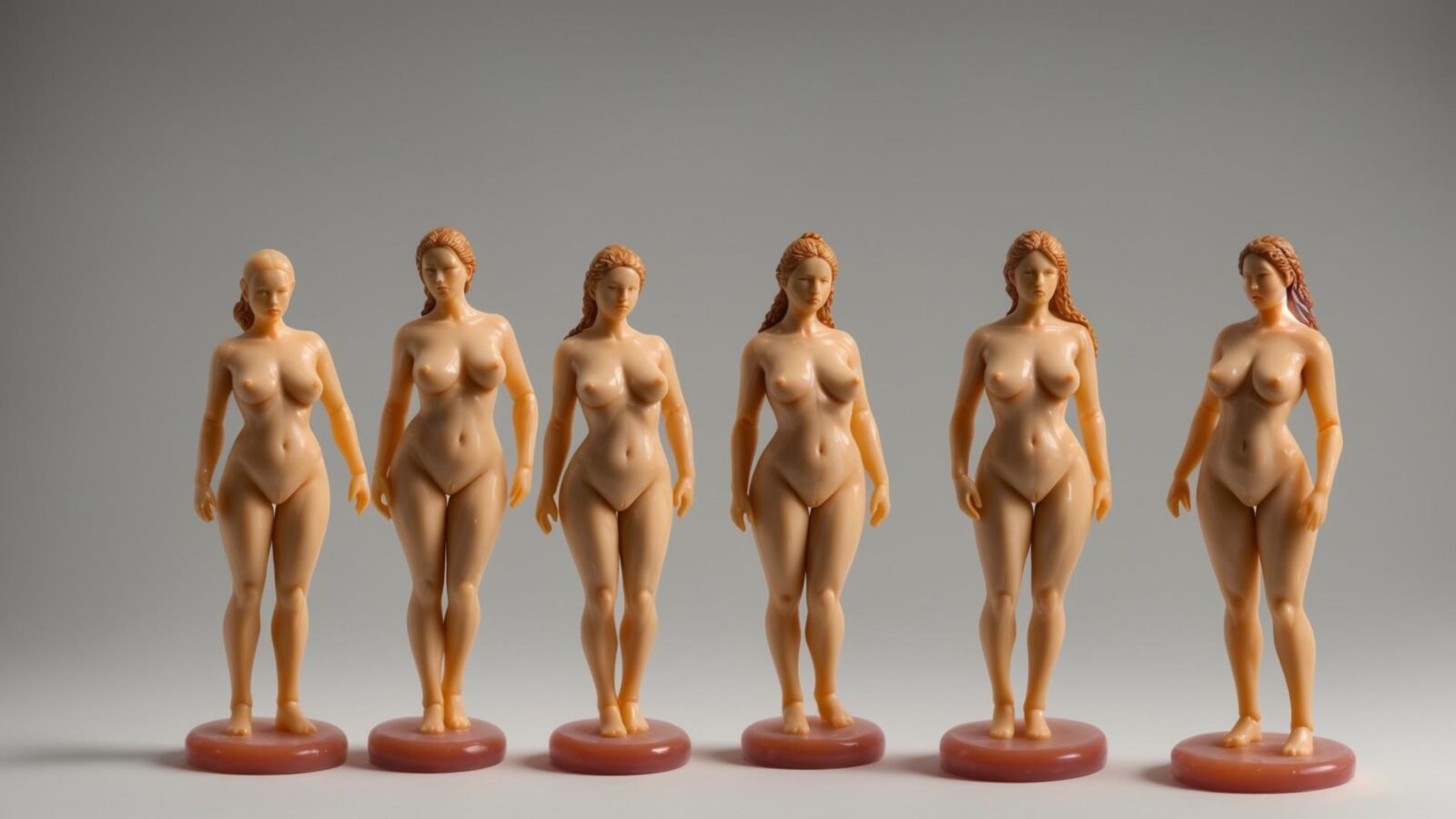 AI - Women as wax figurines 