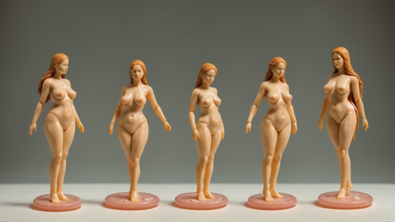 AI - Women as wax figurines 