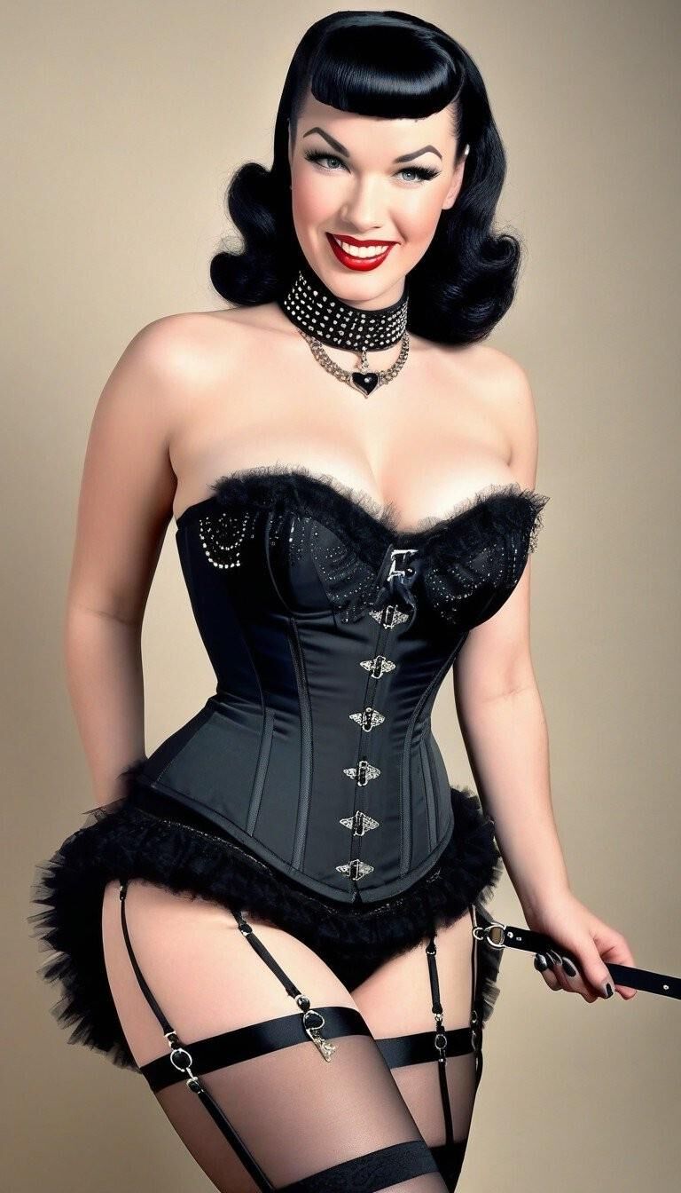 Bettie Page in Corsets 4 - AI