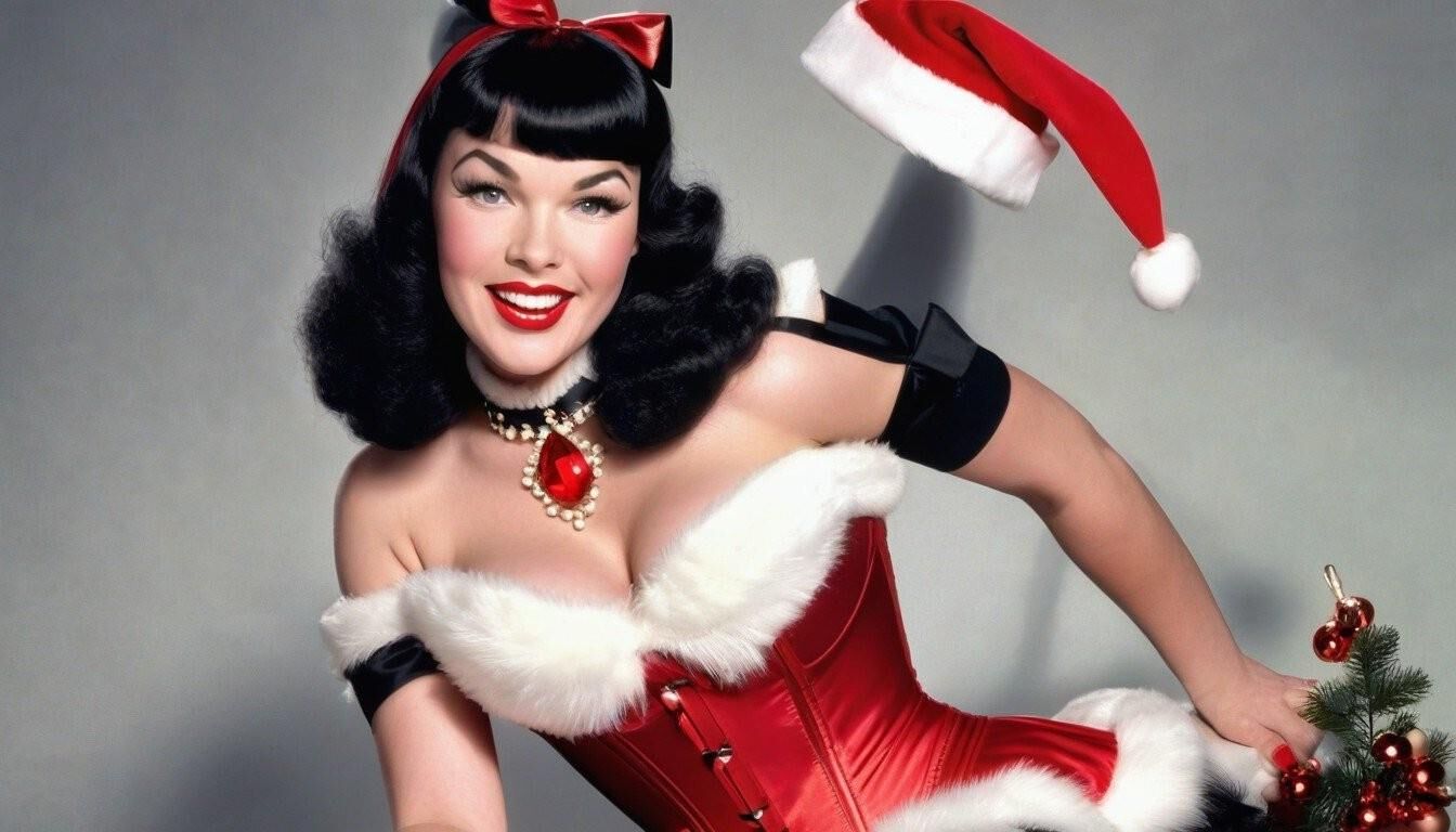 Bettie Page en Corsés 3 - Felices fiestas