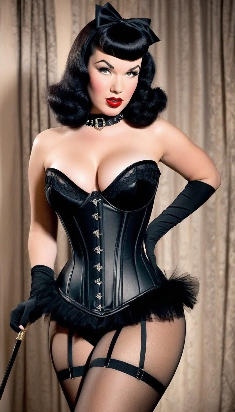 Bettie Page in Corsets 4 - AI