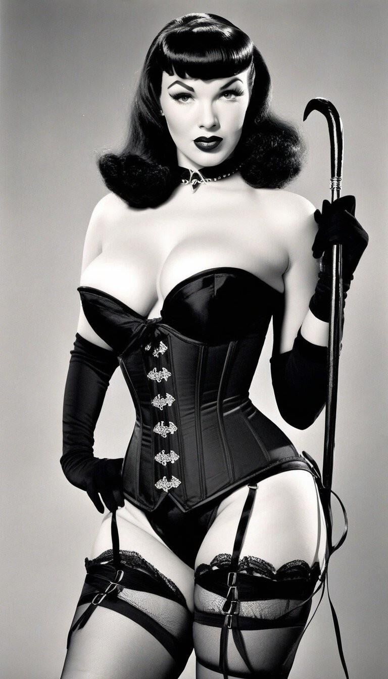 Bettie Page in Corsets 4 - AI