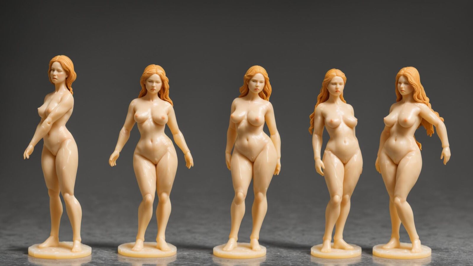 AI - Women as wax figurines 