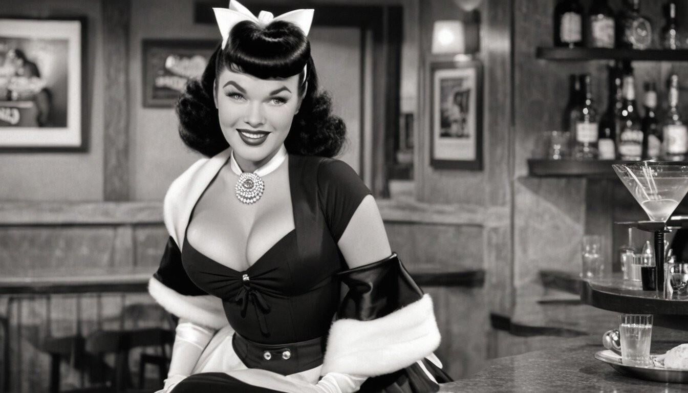 Bettie Page - garçonete retrô